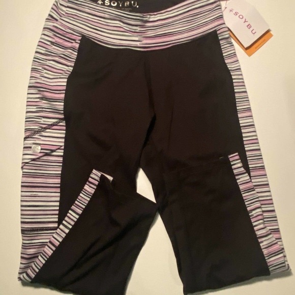 SOYBU sonic wave toni XS capri leggings workout - Picture 2 of 7